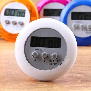 

Cute Mini Digital Counter Home Kitchen Round LCD Display Digital Cooking Countdown Timer Count Down Up Alarm