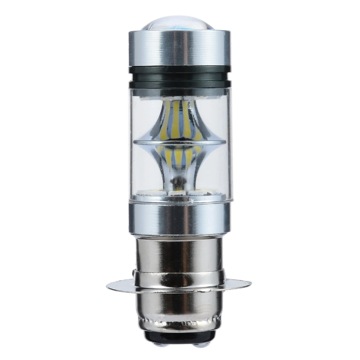 1PCS H6 Motorcycle Fog Light BA20D 2323 LED 100W DC 12V Motorbike DRL Daytime Running Lamp Bulb Super Bright White 6000K