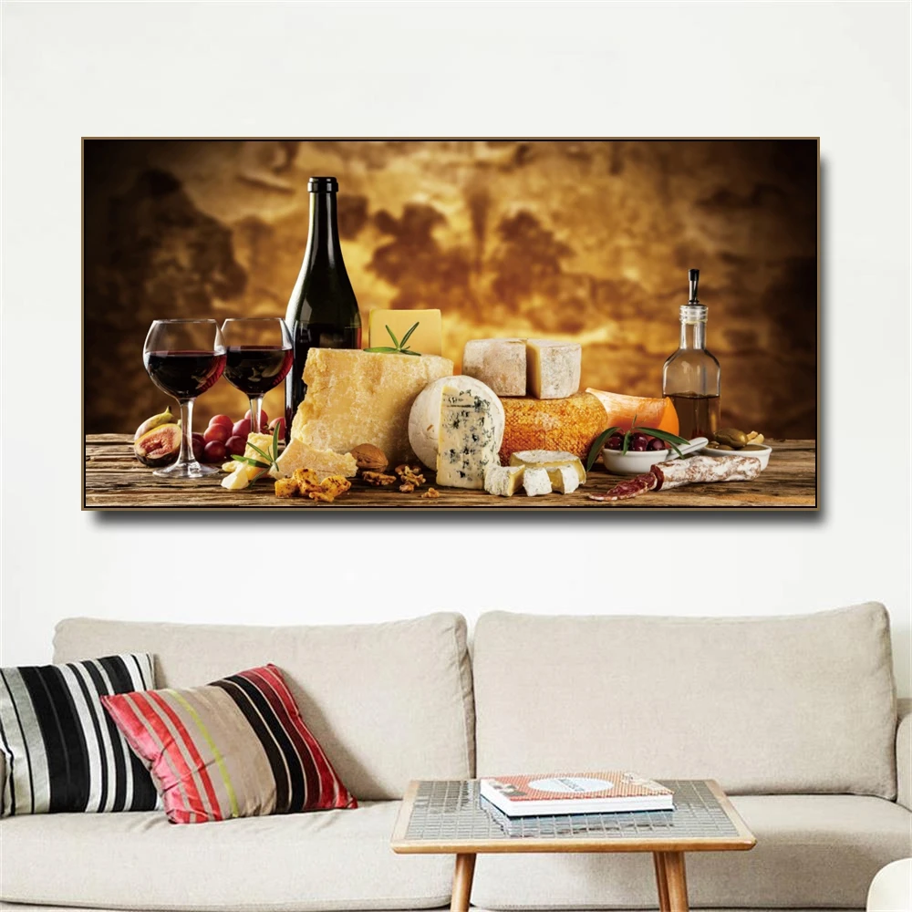 

Vineyard Bread food Kitchen Canvas Painting & Calligraphy Poster Print Living Room House Wall Decor Art Home Decoration Picture