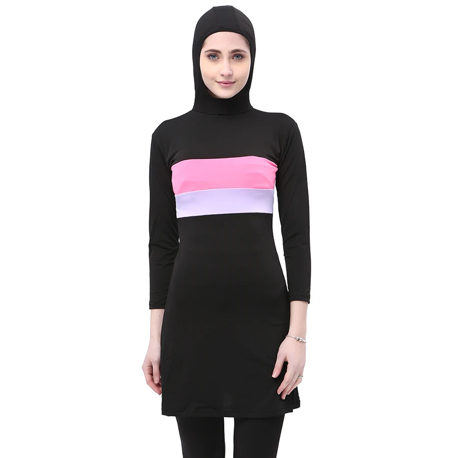 

Modest Bathing Suit Women Muslim Swimsuit Ladies Islamic Swim Wear Hijab Swimwear Plus Size Burkini Badpak Female Swimsuit
