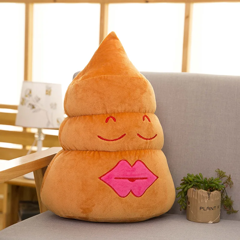 

Emoji creative personality fecal plush toys struggling big stupid spoof dolls new strange expression pillow Christmas gift