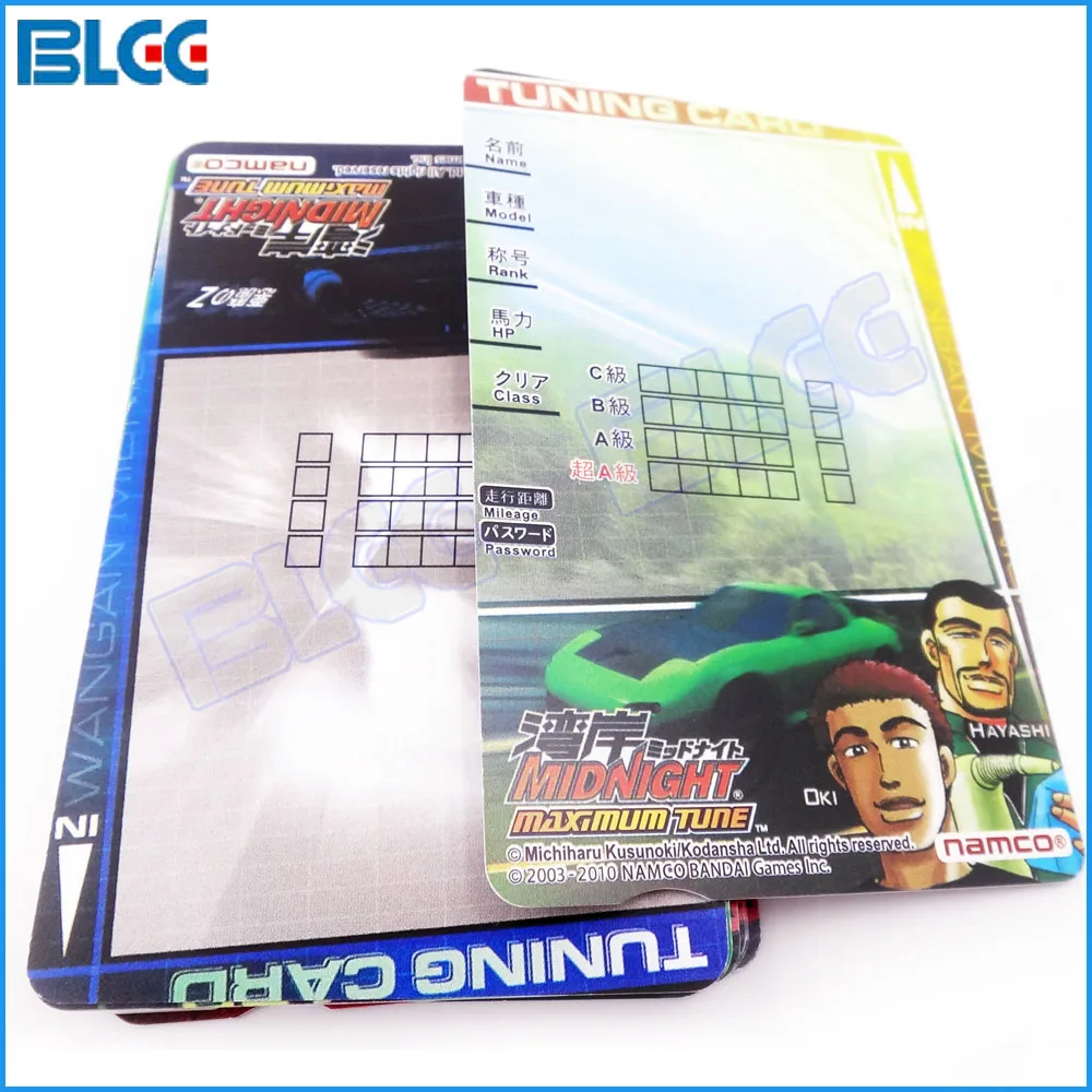 50 шт./лот Wangan Midnight Максимальная Мелодия 3DX для Tune Card гоночная игровая машина карта