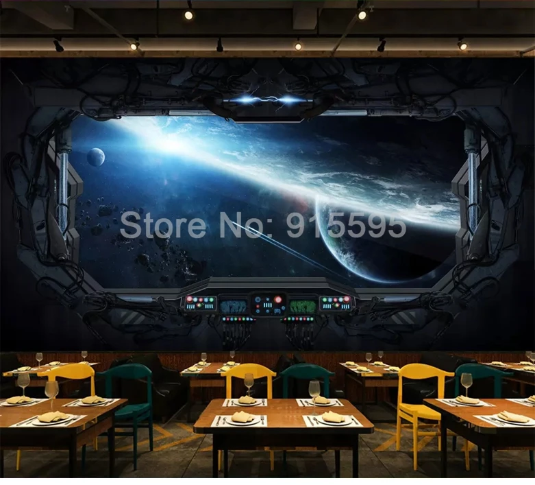 Papel de parede com foto personalizada 3d,