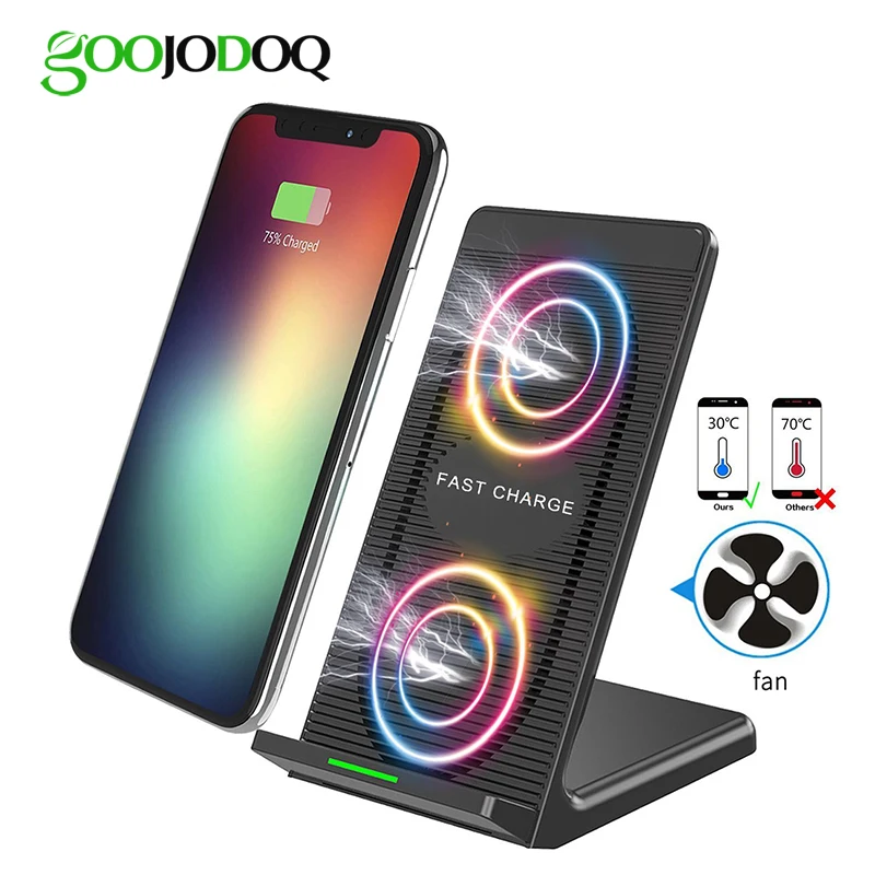 

10W 5V/2A Fast QI Wireless Charger Stand Station for Samsung Galaxy S9 /S8 Plus /S7 /S7 edge /S6 plus /Note 5 iPhone X 8 plus