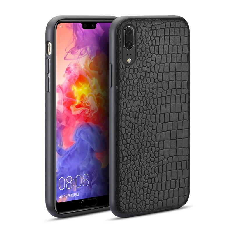 

Fashion mobile phone protective case for Huawei P20 crocodile left and right pattern all-inclusive mobile phone case