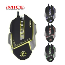 imice mice Gaming mouse USB Custom 3200 CPI Optical Mouse 7 Buttons Wired Colorful Breathing LED Mouse Gamer For PC Laptop