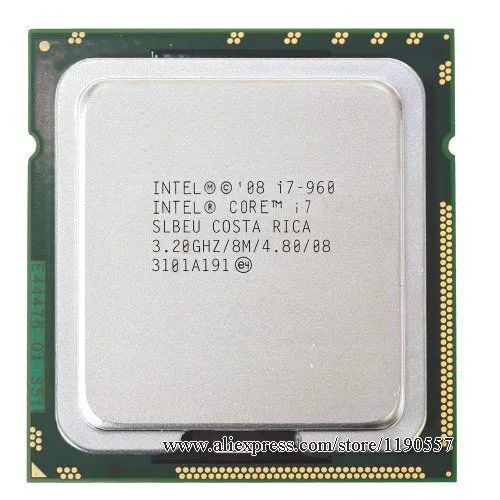 

Intel Core i7 960 Processor 3.2GHz Quad Core LGA 1366 130W 8M Cache Desktop i7-960 CPU