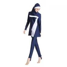 MUQGEW Мусульманский купальник женский летний купальный костюм с крышкой сплошной купальник с узором пляжная одежда женские купальники