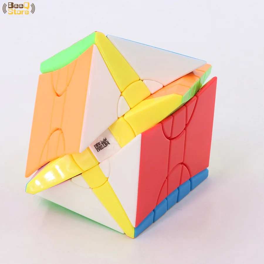 MoYu Yileng Fisher Time Wheel Cube, волшебный куб, головоломка, игрушка для соревнований, черный, без наклеек, необычная форма, твист, куб