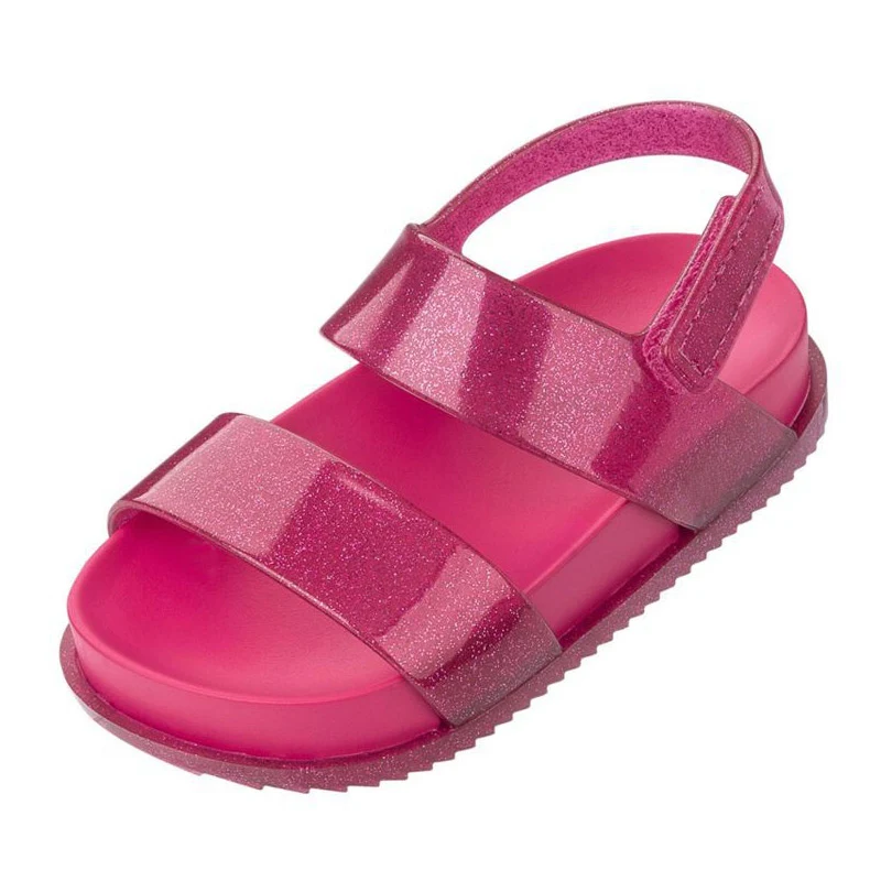 Сандалии для мальчиков и девочек; детская обувь из искусственной кожи; нескользящая пляжная школьная обувь; Новинка года; Летние сандалии на липучке для девочек