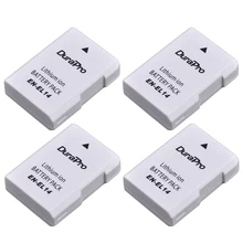 4 pc EN-EL14 ENEL14 EN EL14 1200 mAh Batterie pour Nikon D300 D5300 D5200 D5100 D3300 D3200 D3100 pour COOLPIX P7100 P7200 P7700