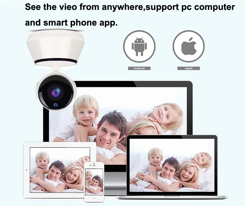Skyevision Home Security Mini 720P WiFi Wireless IP Camera IR Night Vision CCTV Network  Home Surveillance Baby Monitor Camera (9)