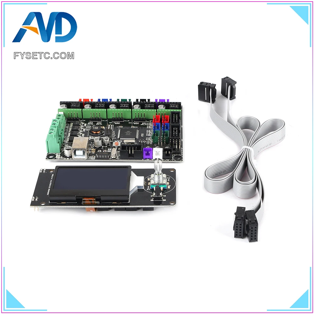 

Control Board Gen L V1.0 Mainboard Gen-l v1.0 With MINI12864 LCD Display Screen mini 12864 LCD Smart Display Supports Marlin DIY