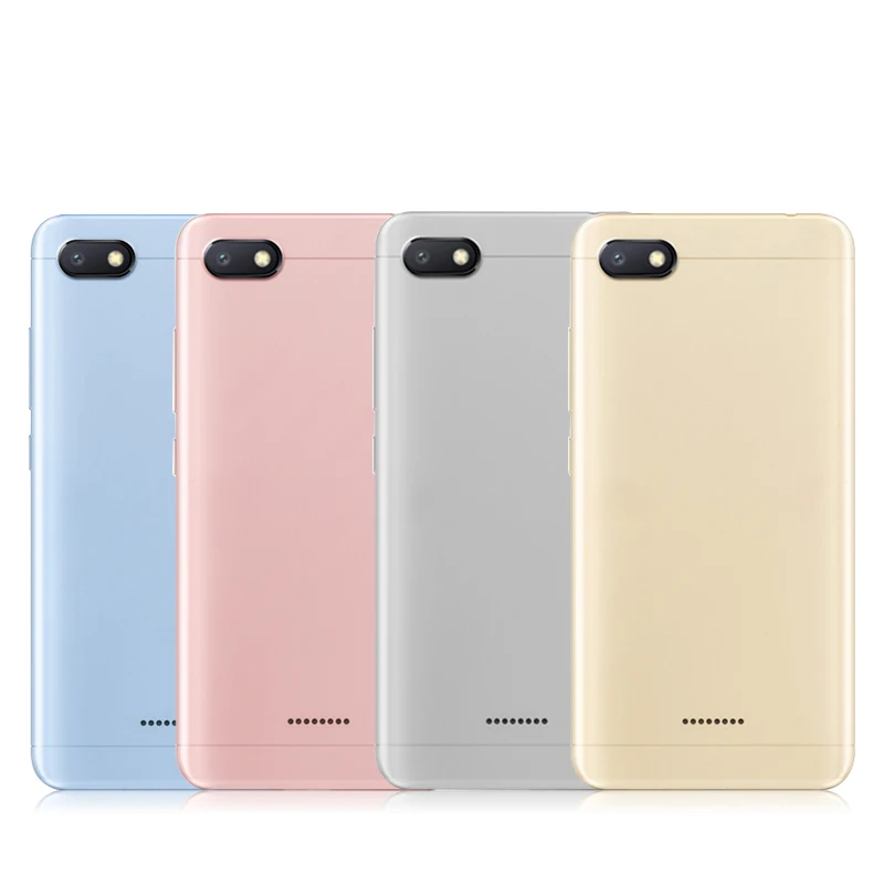 

For Xiaomi Redmi 6A Battery Back Rear Cover Door Housing Power Volume Buttons for Redmi6A Back Cover Case Door + Camera Lens