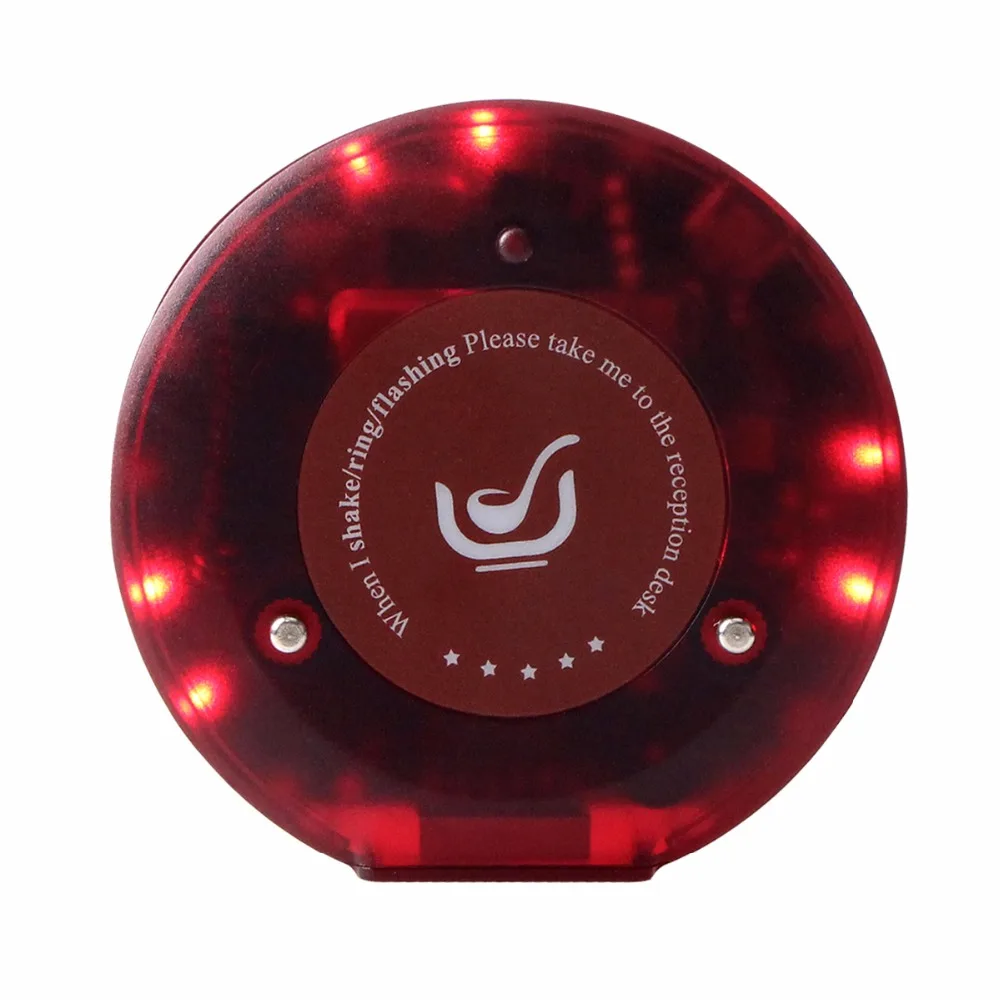 

999 Channel Call Coaster Pager Restaurant Pager for T119 Wireless Queuing Paging Calling System Restaurant Equipments F3357A