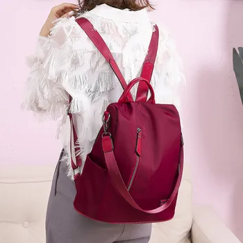 

ISHOWTIENDA travel backpack women Color Matching Wild Fashion Leisure Travel Bag Student Bag Backpack bolso mochila mujer #Y5