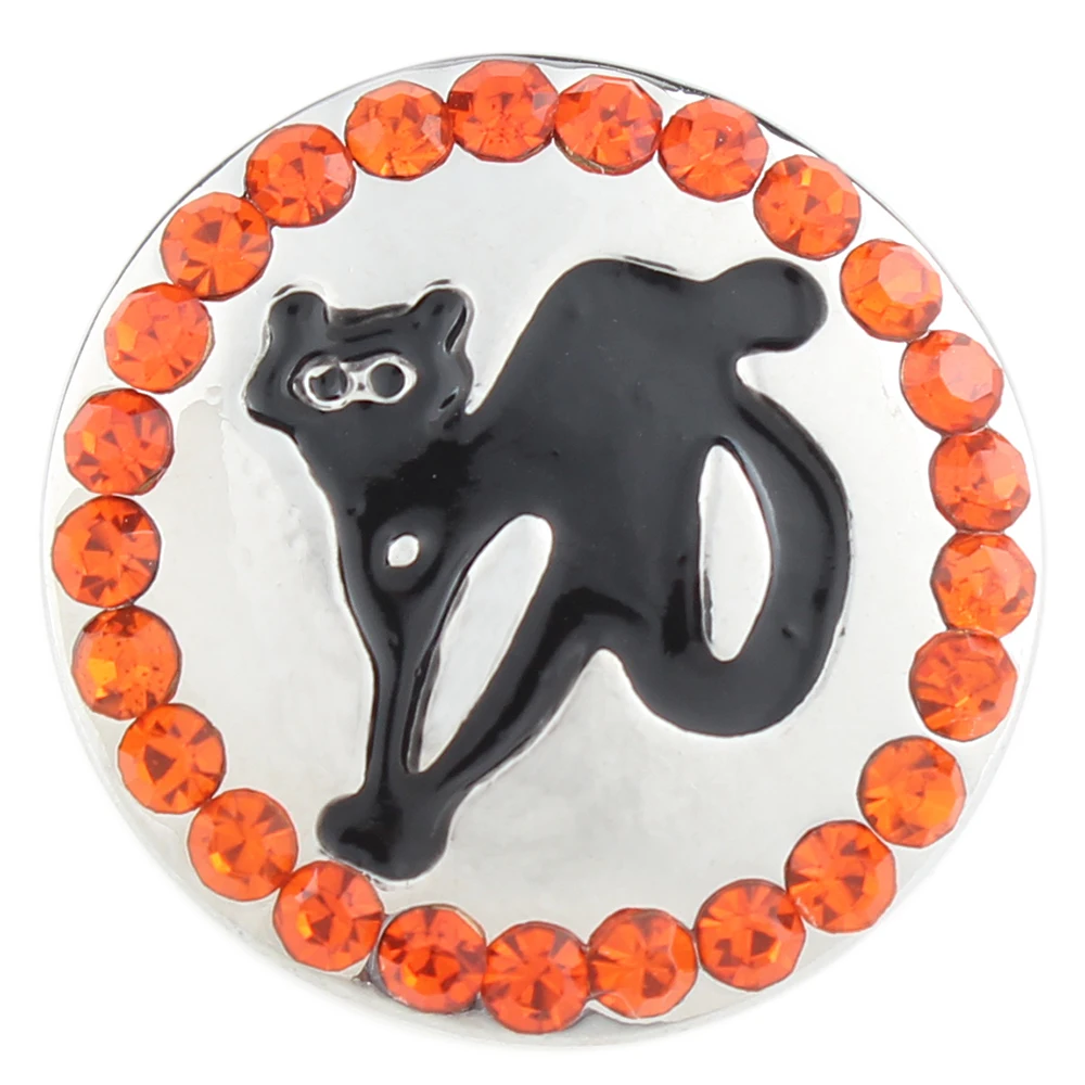 

Jayna Lee Halloween Cat Snap Pops Fit Ginger Snaps Jewelry for women men gifts GJS1071