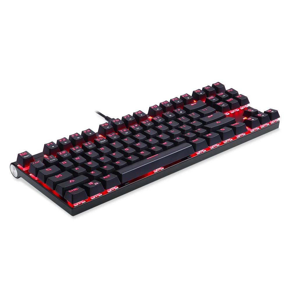 Motospeed CK101 механическая клавиатура RGB Light эргономичная 87 ключей против привидения