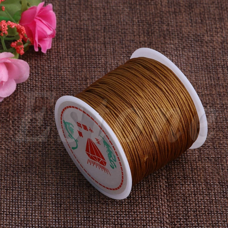 

1Roll 45M x 0.8mm Nylon Chinese Knot Macrame Bracelet Braided Cord Thread String