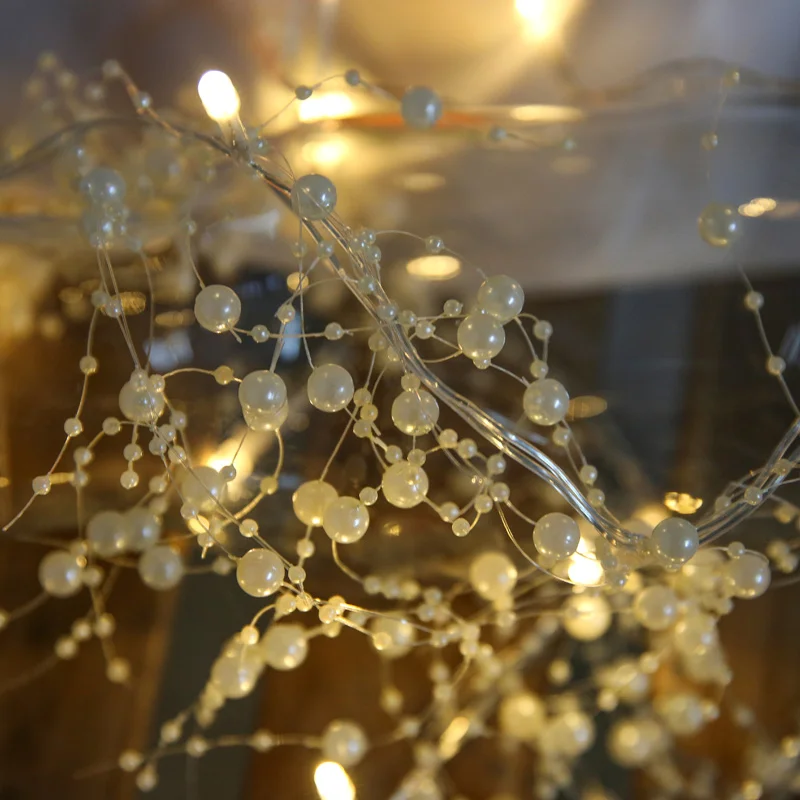 

20 Led Fairy White Bead lamp Battery Operated String Lights 3m LED Decoration For Christmas Garland New Year Wedding gerlyanda