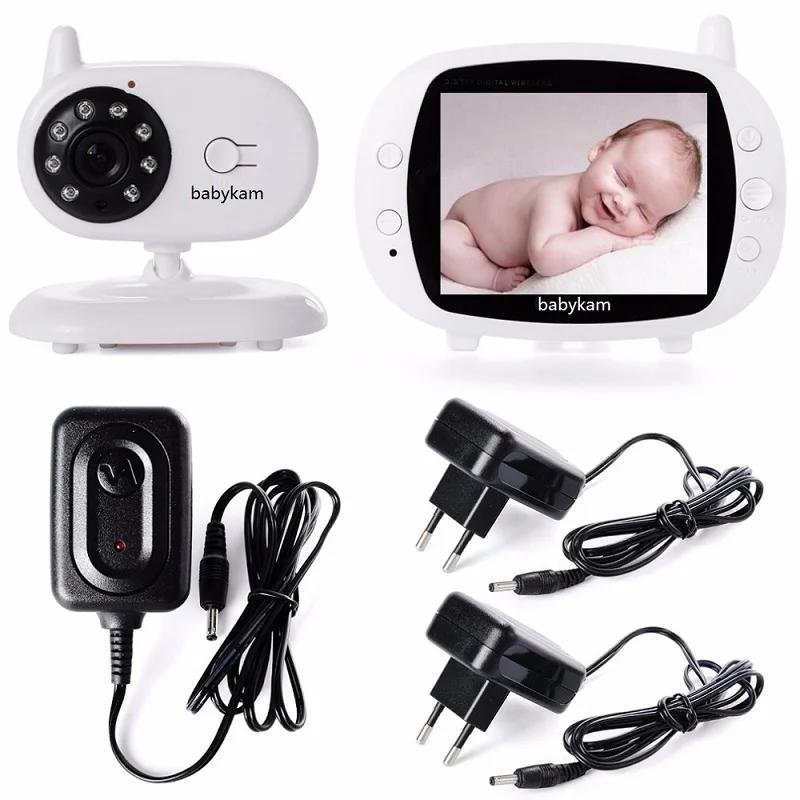 

babykam baba eletronica security camera detector fetal doppler 3.5 inch LCD IR Night Vision Intercom Lullaby Temperature Monitor