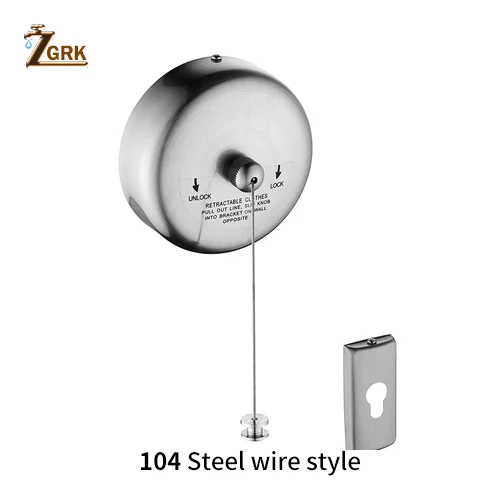 104Steel wire ZGRK портативная Выдвижная бельевая линия из нержавеющей стали для помещений и улицы, вешалка для белья, сушилка для одежды, органайзер, сушилка для одежды - Цвет: 104Steel wire