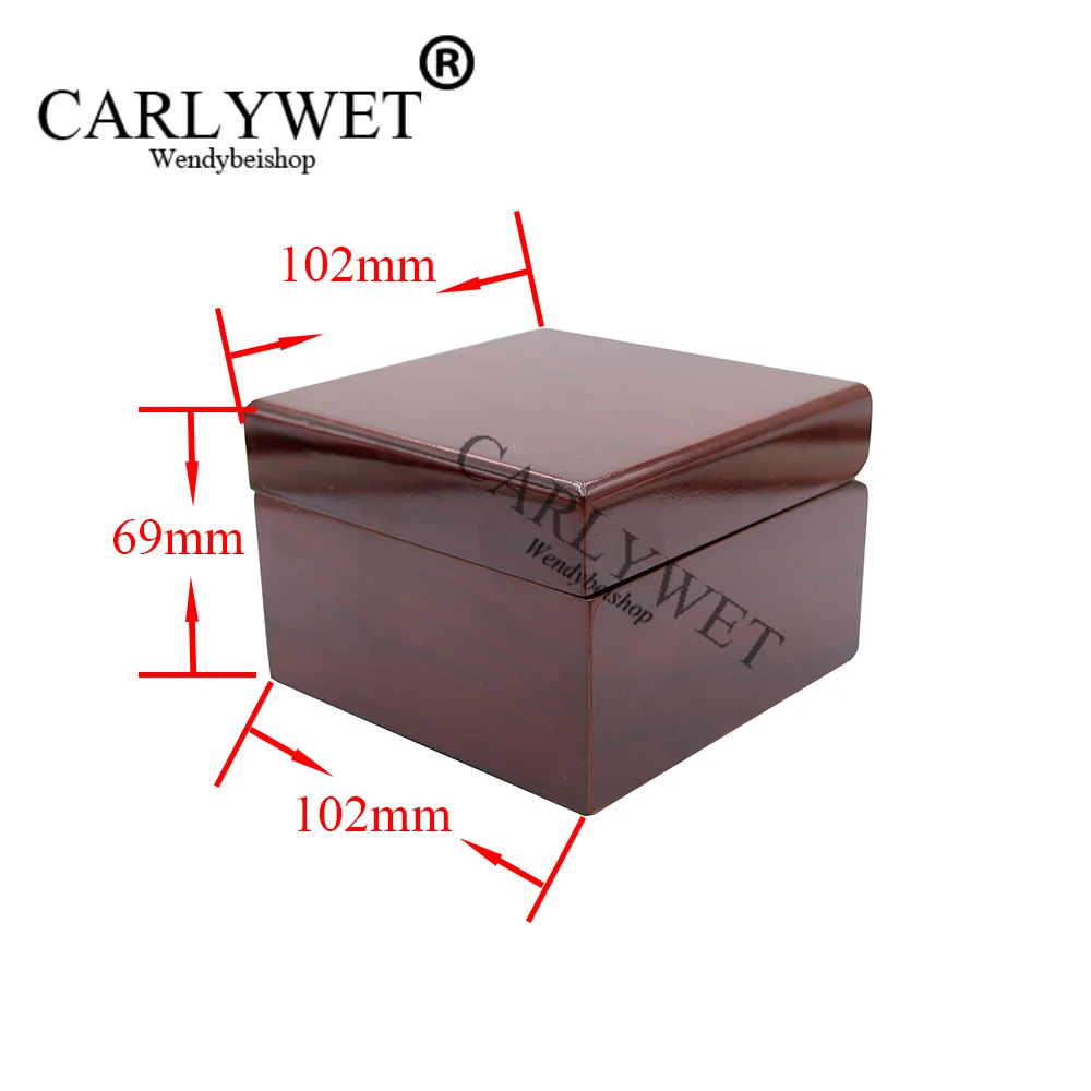 CARLYWET оптовая продажа модная Роскошная деревянная коробка для часов чехол