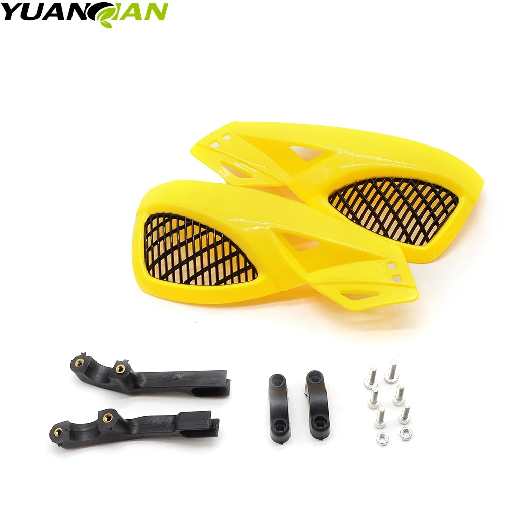 Цвет: желтый Мотоциклетная защита для рук для Kawasaki Suzuki Honda Yamaha KTM SX EXC XCW SMR мото байк квадроциклы 22 мм руль - Цвет: Цвет: желтый