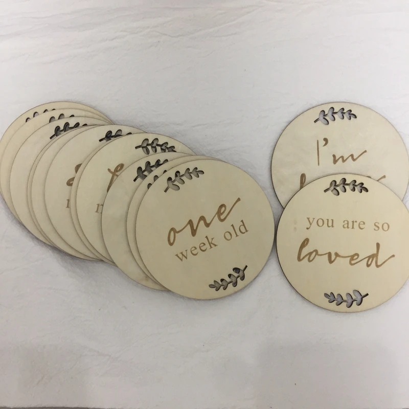 

baby milestone plaques milestone cards baby wooden markers milestone blocks baby annoucements