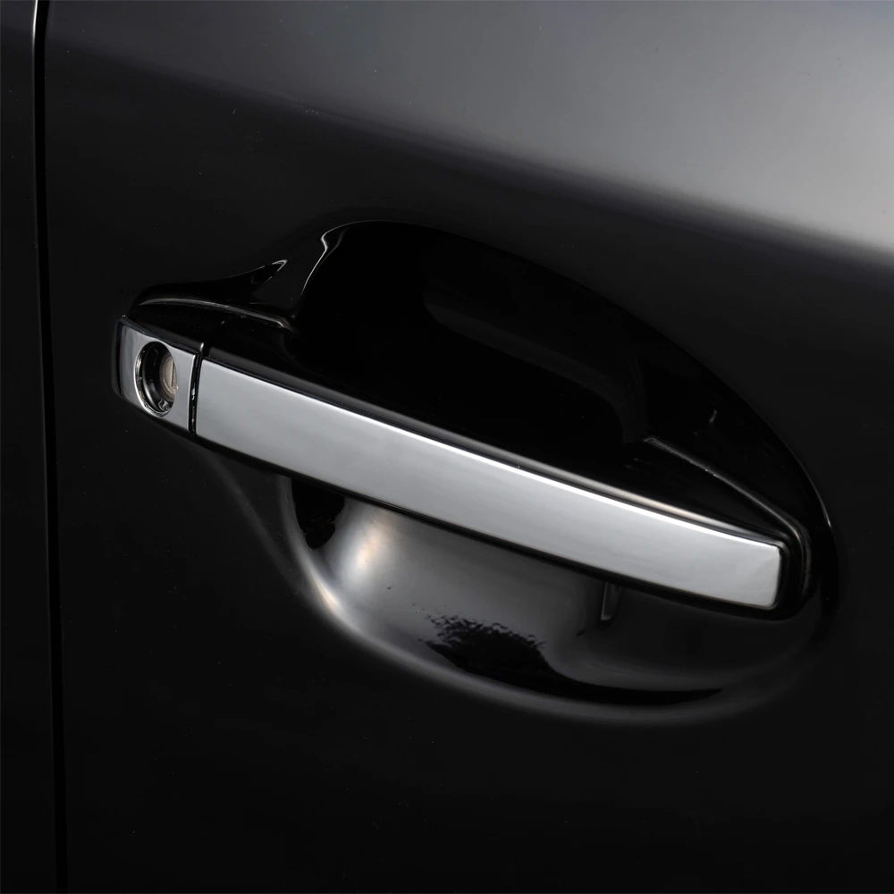 car door corner cover Chrome Door Handle Cover Molding Garnish Trim with Keyhole For Toyota Prius ZVW30 8PCS