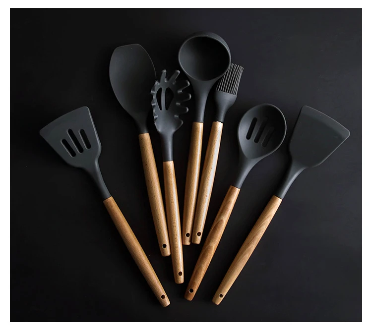 Details about   8 Pcs/Set Silicone Spatula Heat-resistant Soup Spoon Non-stick Special Cooking S