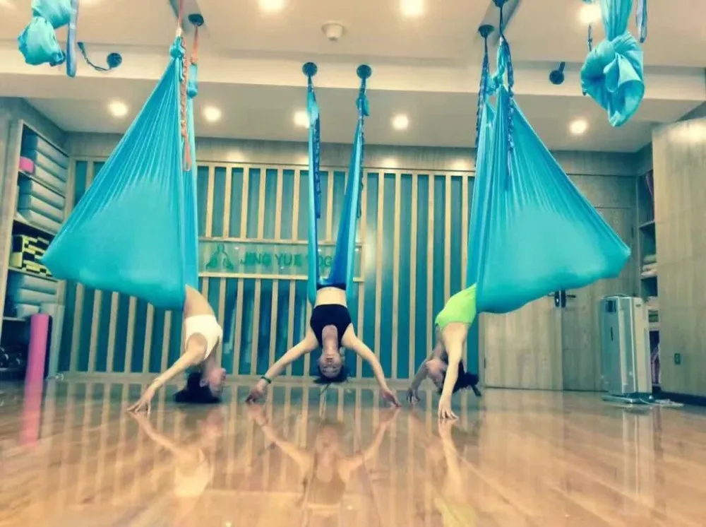 3 meters Aerial Yoga Hammock Swing Latest Multifunction Anti-gravity Yoga belts for yoga training for Women's sporting aerial yoga strap,yoga hammock