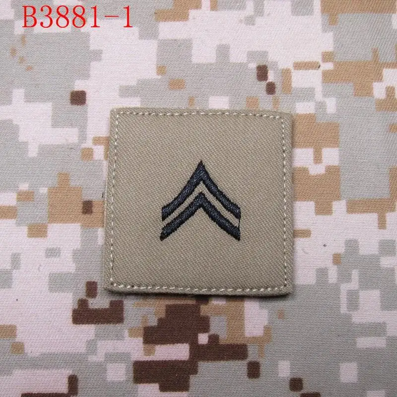 Загар фон черный дизайн армии США ранг Военная Вышивка патч знаки отличия