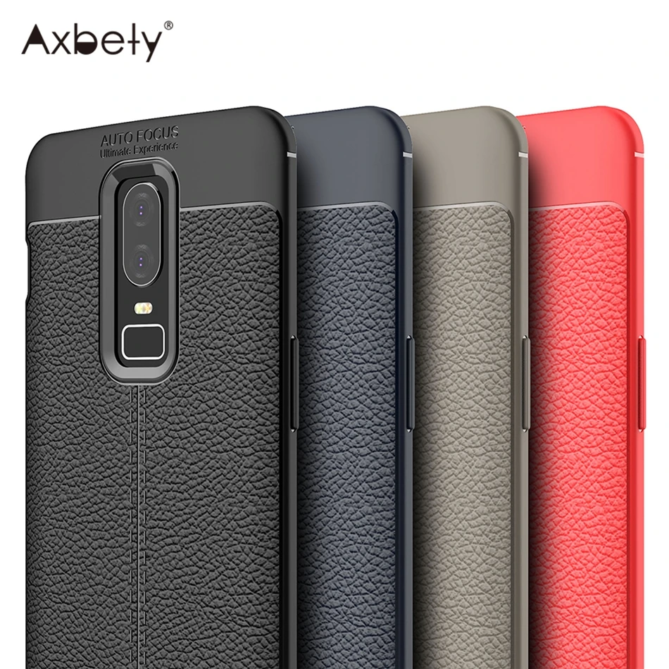 

Axbety For OnePlus 6 Case Luxury Ultra Slim Cover For One Plus 6 1+6 Fashion Business Soft Silicon Shockproof Phone Cases Coque