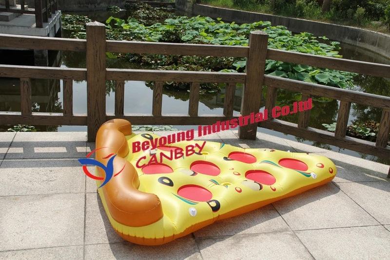 Гигантская надувная пицца ломтик плавательный бассейн плот поплавок, летний бассейн надувной пиццы бассейн поплавок для продажи