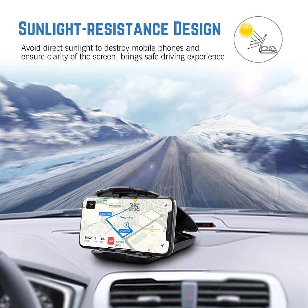 Goedkoop Mpow CA090 Auto GPS Phone Holder Stabiele Bureau Houder Met Drie Slots Meerdere Hoeken Voor iPhone XR XS Huawei Xiaomi smartphone