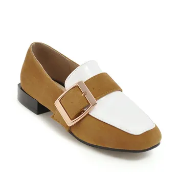 

British fashion wind 19 years spring new spell color lighter joker female 32-48 single shoes