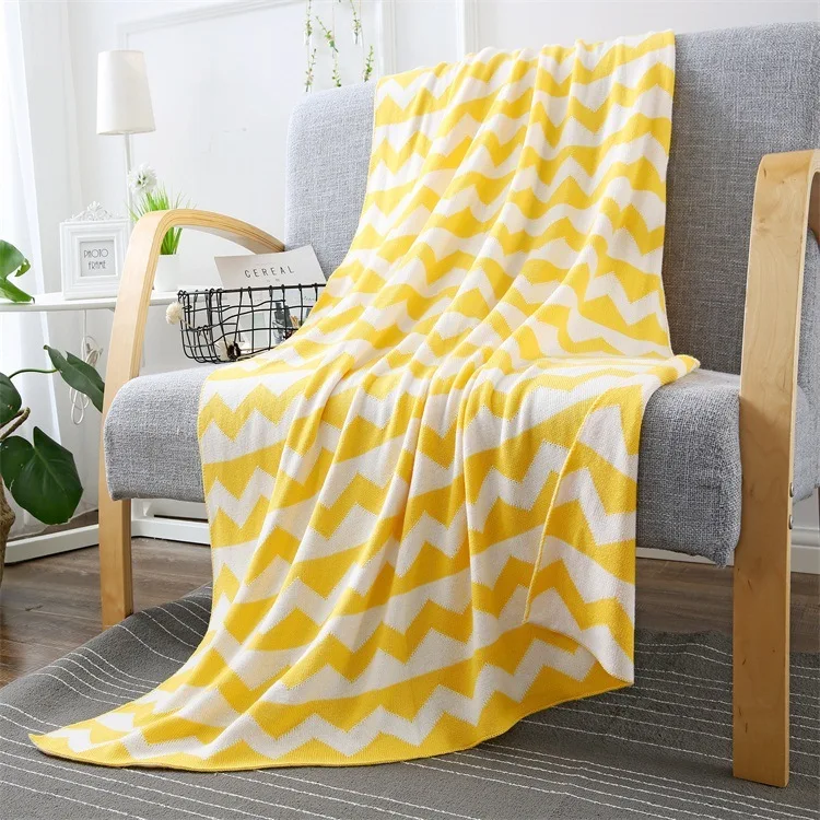 Buy DeMissir Gemetric Cotton Knitted throw warm
