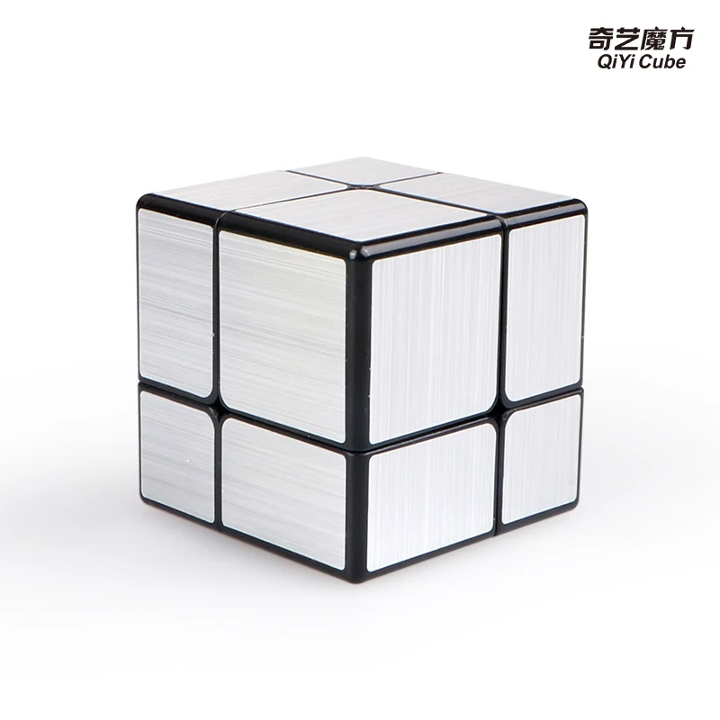 D-FantiX QiYi зеркало Cube 2x2 неравные Magic куб головоломка на скорость развивающие игрушки подарки для детей серебряный/золотой
