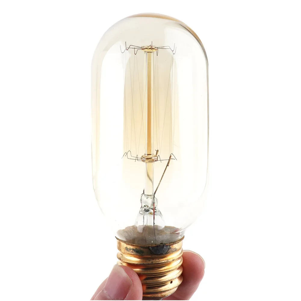  Retro Table Light Single Socket Bedside Desk Lamp Wooden Base Creative Vintage Edison Light Bulb wi