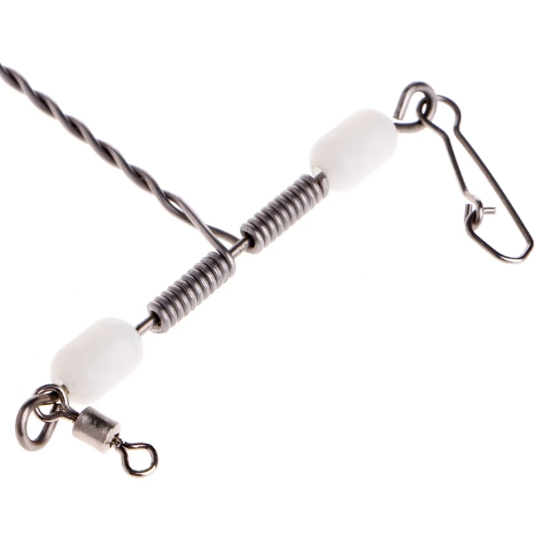 

Stainless Steel Luminous Beads Balance T-shape Swivel Snap Fishing Connector New