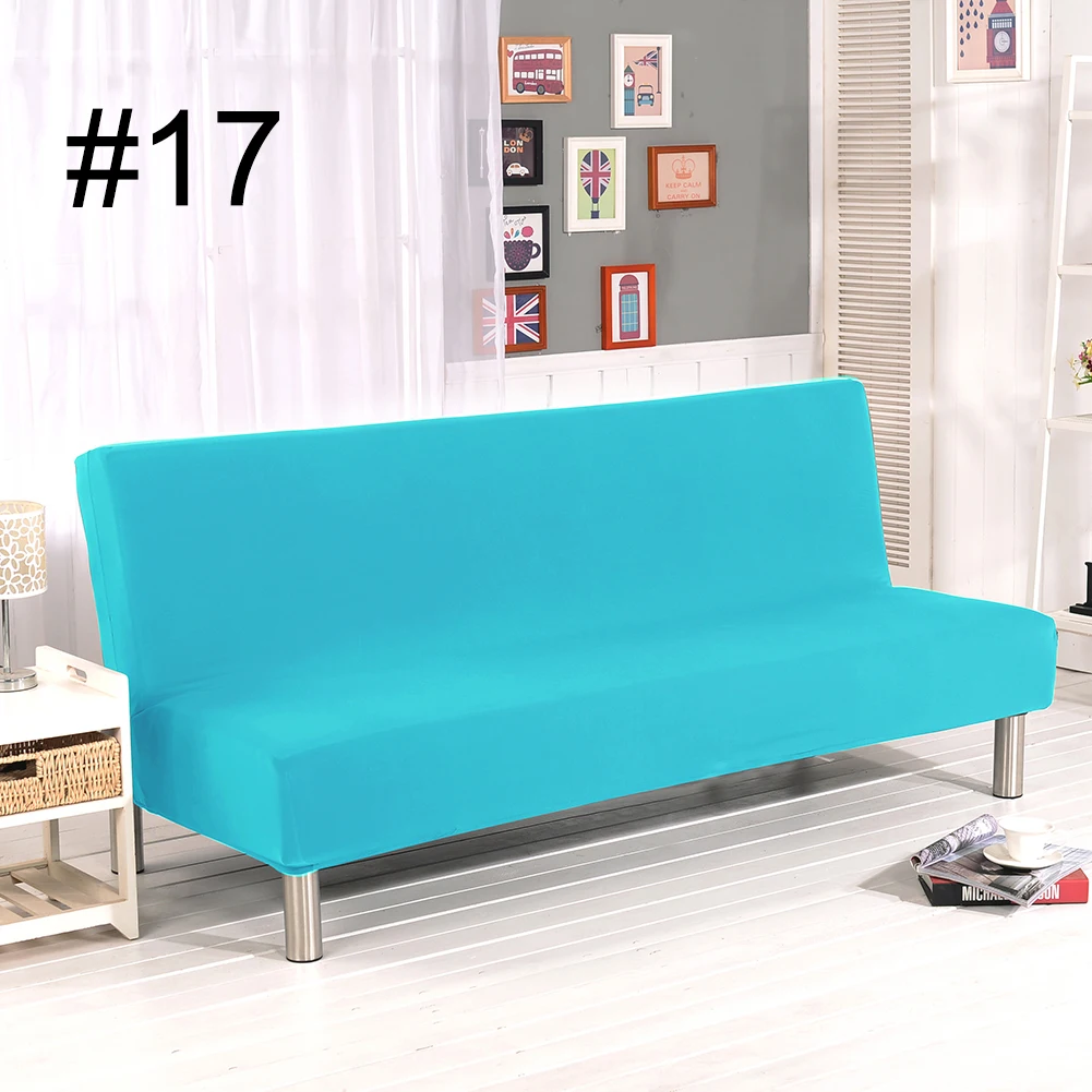 sky blue Растягивающийся чехол для дивана, кровати, складной защитный чехол для футона, все включено - Цвет: sky blue