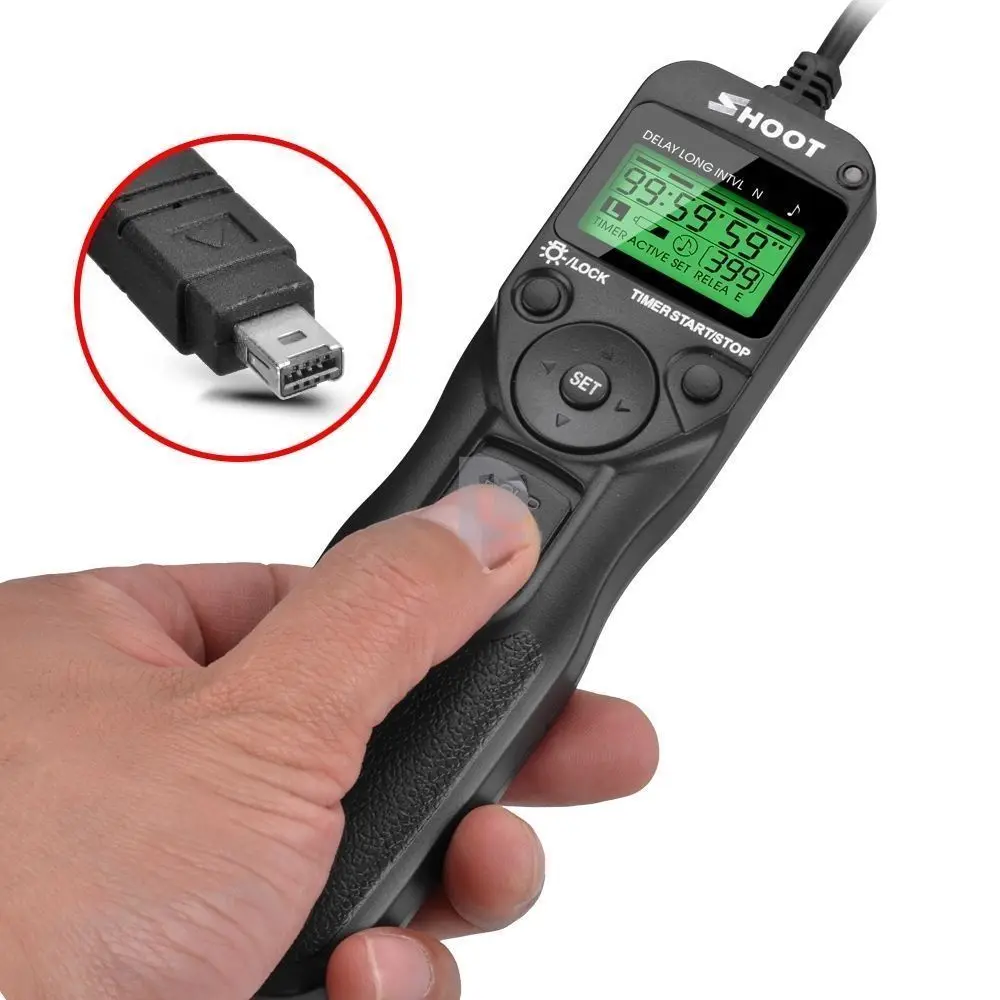

Shoot MC-DC2 Selfie Timer Remote Control Shutter Release Cable for Nikon D7200 D5100 D3300 D3200 D3100 D750 D600 D610 D90 P7700
