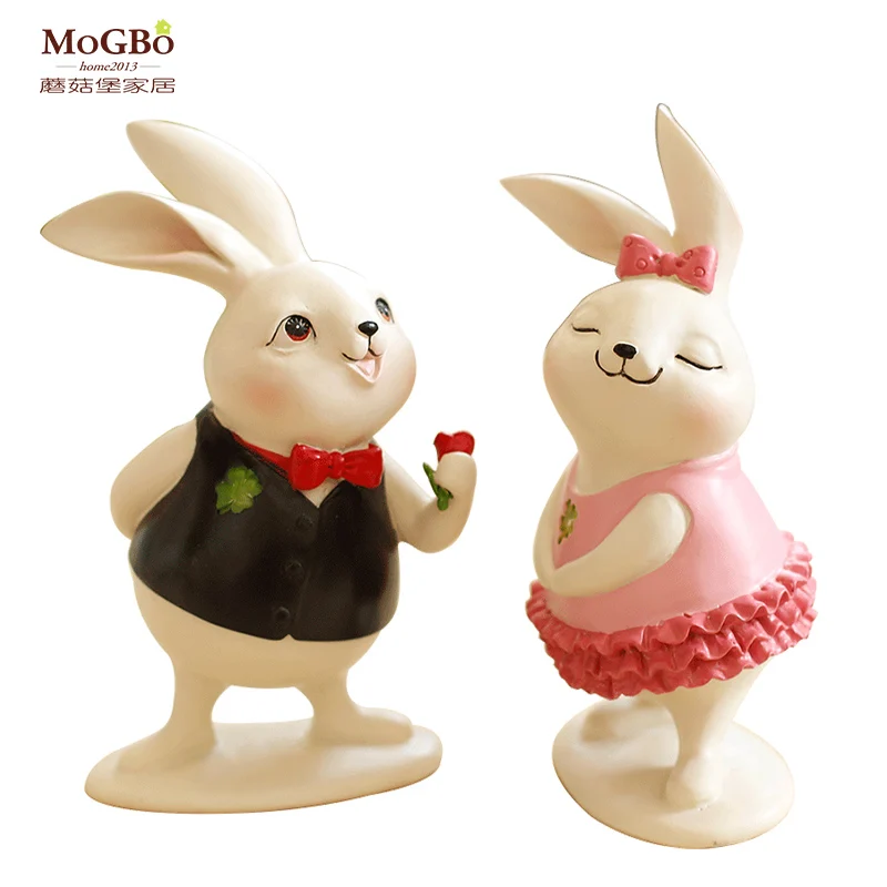 Dekorasi rumah Aksesoris 2017 Mini Easter Kelinci Kartun