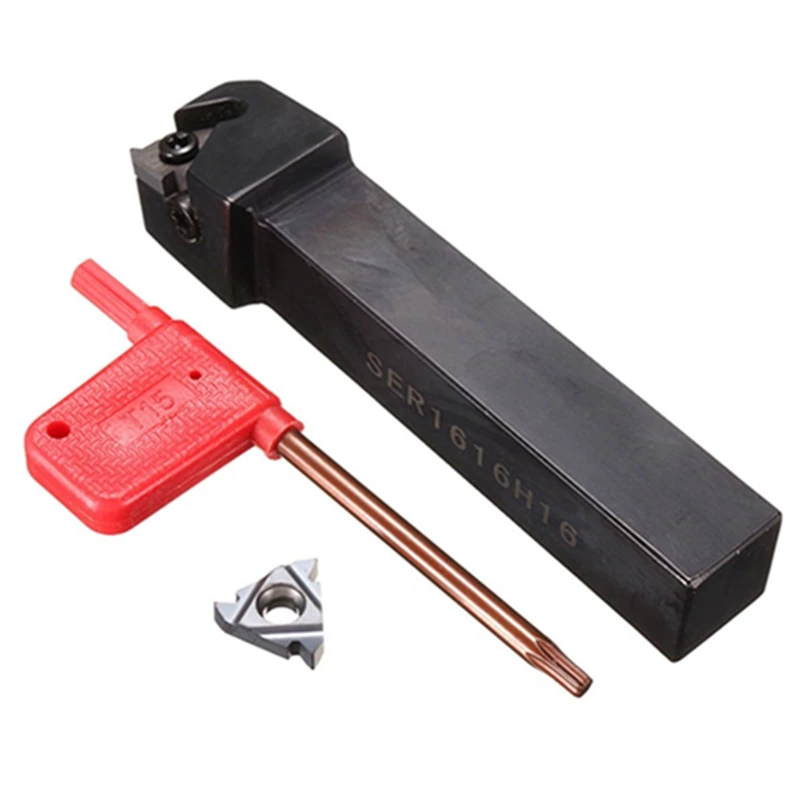 3PCS SER1616H16 100mm Holder Lathe Turning Threading Tool 16ER AG60 ...