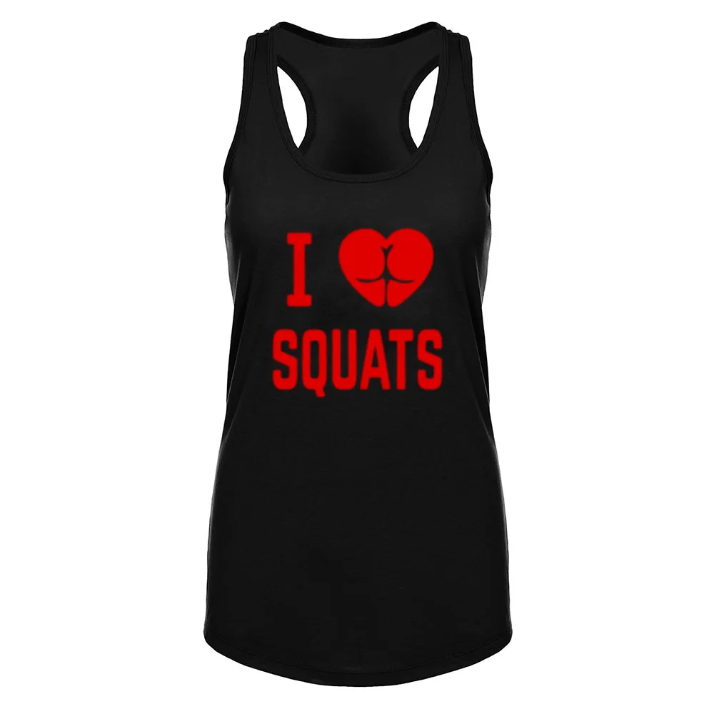 Женские майки для фитнеса и тренировок I Love Squats - Crossfit | Женская одежда