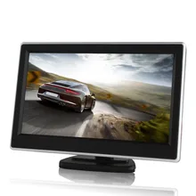 5 Inch TFT LCD Car Monitor with 2 Video Input Resolution 800*480 Car Parking Monitor for Car Camera DVD/VCD/GPS Video Equipment