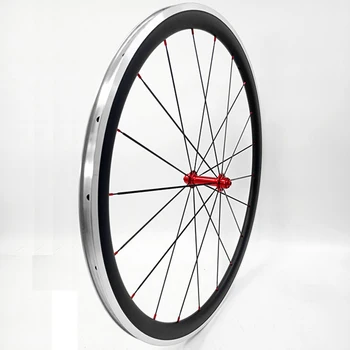 

740g road bike wheelset carbon wheels 700C 38mm Aluminum R13 hubs front wheel 20H 18H carbon road wheels 23mm width