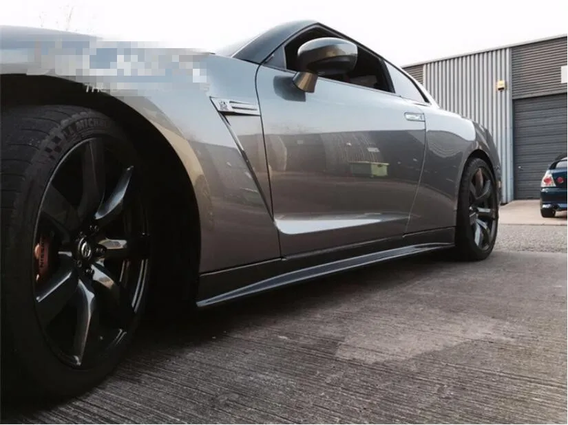 Боковые юбки из углеродного волокна для Nissan GT R GTR R35 Coupe 2008 2009 2010 2011 2012 2013 2014 2015