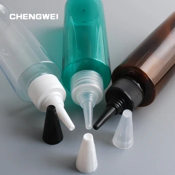 

CHENGWEI 10 Pcs Cosmetic Reagent Container Bottles 120ml Easy To Carry Empty Lotion Seasoning Solvent Refillable Bottle